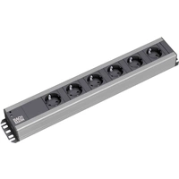 Bachmann 300000 Steckdosenleiste 19 Zoll 6fach Schwarz, Anthrazit Schutzkontakt 1St. Bachmann 300000 Steckdosenleiste 19 Zoll 6fach Schwarz, Anthrazit Schutzkontakt 1St.