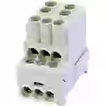 HoraeTec 080010-0-4 Unterverteilerblock Grau 1polig HoraeTec 080010-0-4 Unterverteilerblock Grau 1polig
