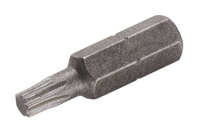 Bits-Einsatz mit Sternprofil für Schraubendreher, aus Metall gefertigt.