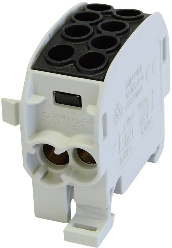 HoraeTec 080210-4-4 Hauptleitungsabzweigklemme Schwarz 1polig 35 mm² Leiter-Typ = L