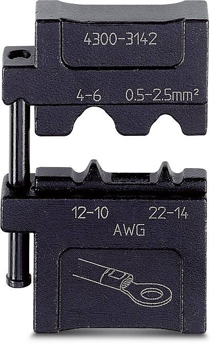 Phoenix Contact CRIMPFOX-M RC 6/DIE 1212079 Crimpgesenk Unisolierte Kabelschuhe 0.5 bis 6mm² Passend für Marke (Zangen) Phoenix