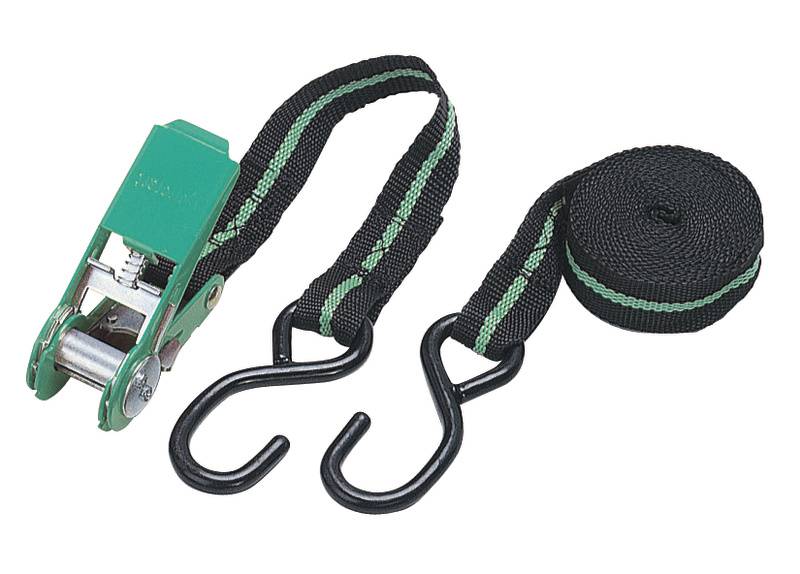 Wolfcraft 3442000 Zweiteiliger Spanngurt Zugkraft LC Niederzurren (einzeln/direkt)=176 daN (L x B)