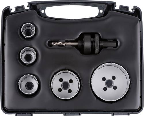 Wolfcraft 3498000 Lochsägen-Set 7teilig 20 mm, 29 mm, 35 mm, 51 mm, 68 mm 1 Set