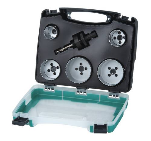 Wolfcraft 5422000 Lochsägen-Set 6teilig 25 mm, 35 mm, 43 mm, 54 mm, 83 mm 1 Set