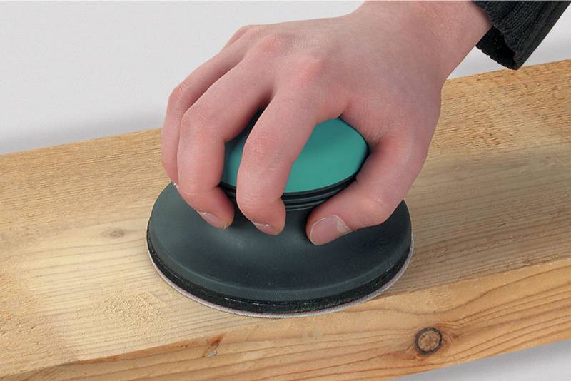 Wolfcraft 5866000 Schleifpapier für Handschleifer mit Klett, ungelocht Körnung (num) 40, 60 (Ø) 125mm 5St.