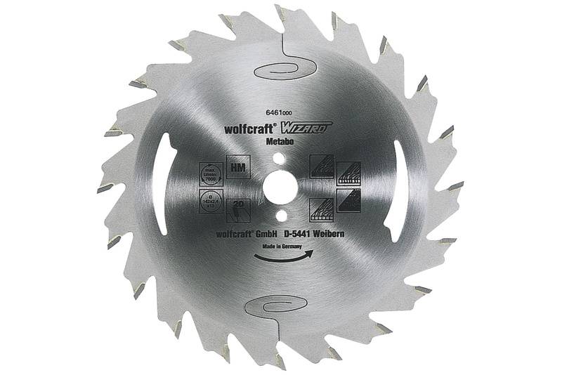 Wolfcraft 6458000 Hartmetall Kreissägeblatt 140 x 12.75 mm Zähneanzahl: 20 1 St.