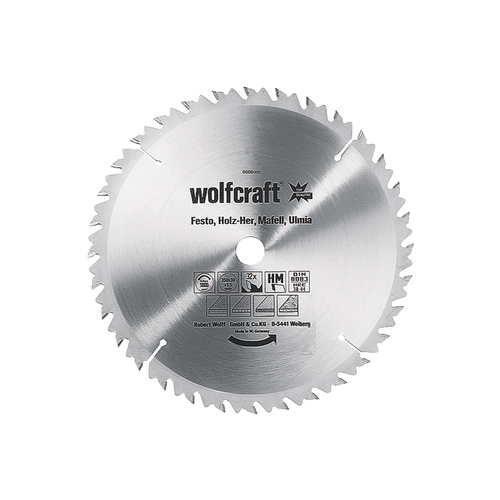 Wolfcraft 6666000 Hartmetall Kreissägeblatt 350 x 30 x 3.5mm Zähneanzahl: 32 1St.