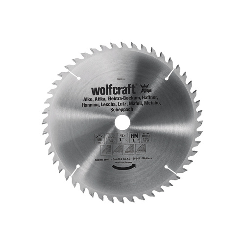Wolfcraft  6684000 Hartmetall Kreissägeblatt 315 x 30 mm Zähneanzahl: 48 1 St.