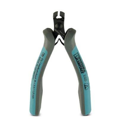 Zange mit blauen Griffen, geeignet für präzises Schneiden kleiner Drähte und elektronische Arbeiten.