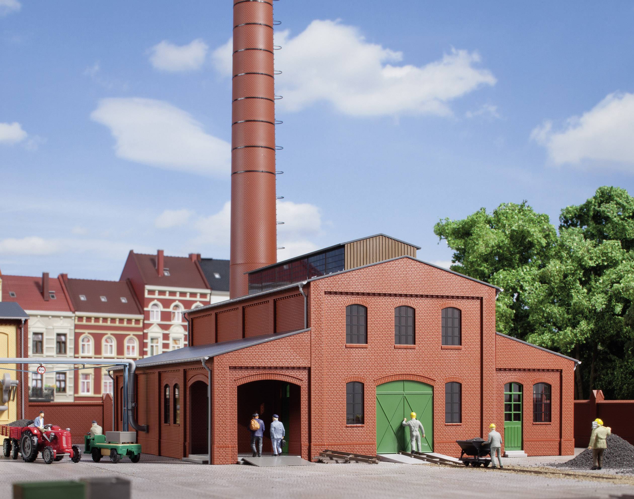 Auhagen 11431 H0 Heizhaus mit Schornstein