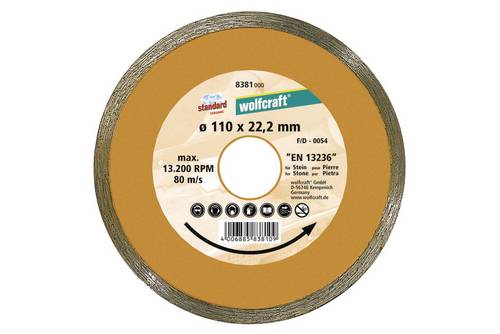 Wolfcraft 8383000 Standard-Ceramic Diamanttrennscheibe Durchmesser 180 mm 1 St.