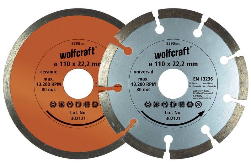 Wolfcraft 8390000 Diamanttrennscheibe 1 St.