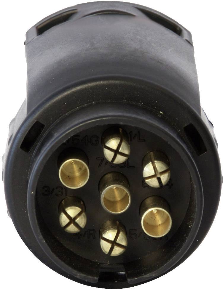 DINO 130008 Anhänger Adapter [Steckdose 7polig - Stecker 13polig] ABS Kunststoff