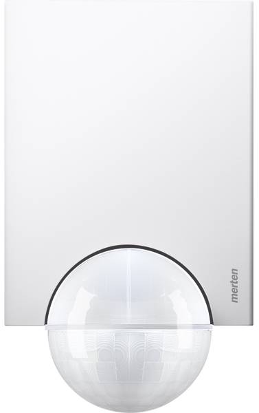 Merten 565619 Wand, Decke, Aufputz PIR-Bewegungsmelder 220° Relais Polarweiß IP55
