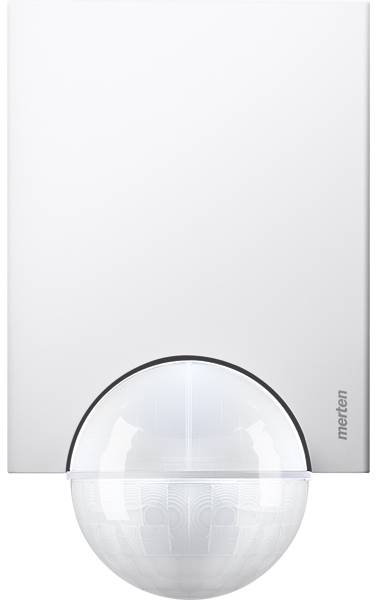 Merten 565426 Wand, Decke, Aufputz PIR-Bewegungsmelder 220° Polarweiß IP55