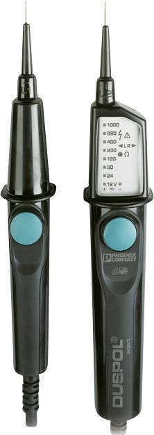 Phoenix Contact DUSPOL EXPERT Zweipoliger Spannungsprüfer CAT III 1000 V, CAT IV 600 V Akustik, LED