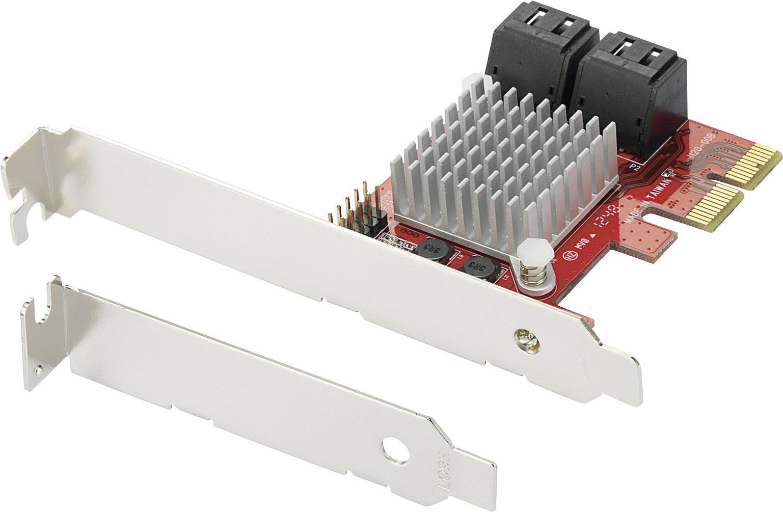 Renkforce RF-939524 4 Port SATA Controller PCIe x4 Passend für (SSD): SATA SSD inkl. Low-Profile Sl