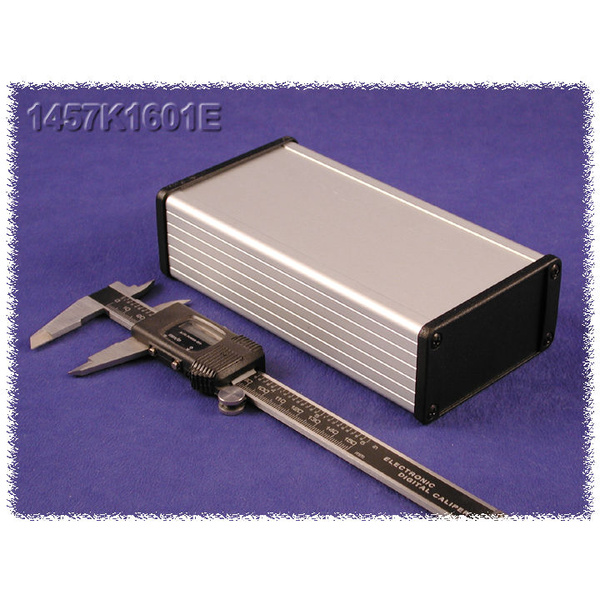Hammond Electronics 1457KEP-10 Endplatte ohne Flansch (L x B x H) 5 x 84 x 44mm Aluminium Schwarz 10St.