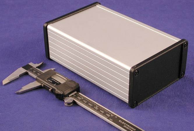 Hammond Electronics 1457L1601BK Universal-Gehäuse 160 x 104 x 32 Aluminium Schwarz 1 St.