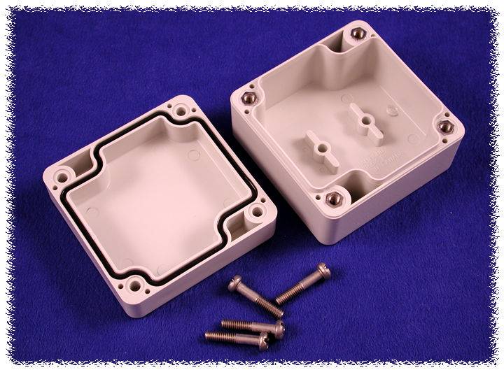 Hammond Electronics 1554B2GY Universal-Gehäuse 65 x 65 x 40 Polycarbonat Grau 1St.