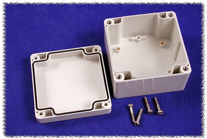 Hammond Electronics 1554E2GY Universal-Gehäuse 90 x 90 x 60 Polycarbonat Grau 1 St.