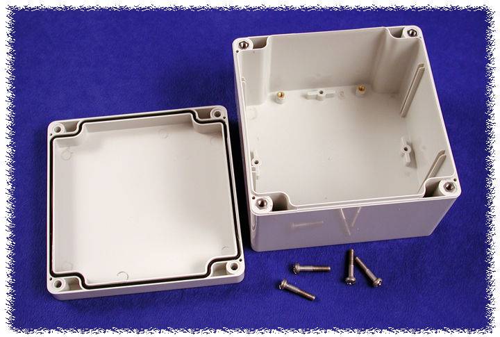 Hammond Electronics 1554P2GY Universal-Gehäuse 120 x 120 x 80 Polycarbonat Grau 1St.