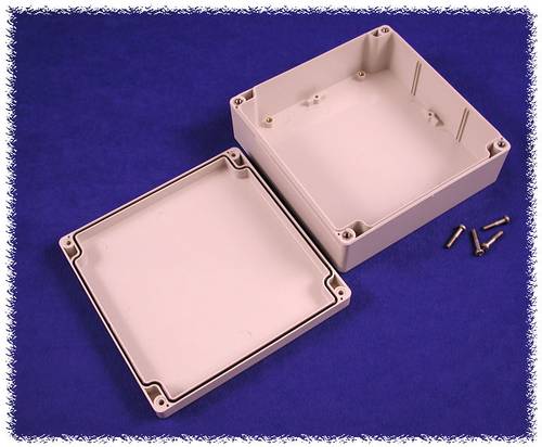 Hammond Electronics 1554R2GY Universal-Gehäuse 160 x 160 x 60 Polycarbonat Grau 1 St.