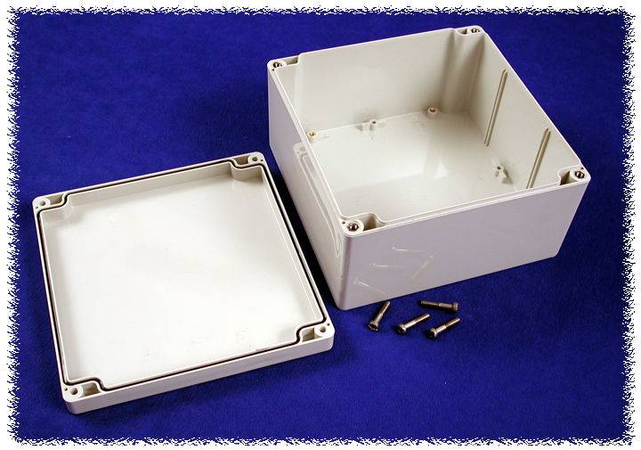 Hammond Electronics 1554S2GY Universal-Gehäuse 160 x 160 x 90 Polycarbonat Grau 1 St.