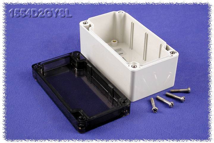 Hammond Electronics 1554D2GYSL Universal-Gehäuse 120 x 65 x 60 Polycarbonat Grau 1St.