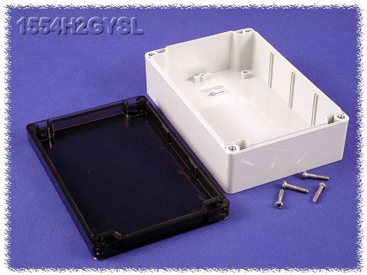 Hammond Electronics 1554H2GYSL Universal-Gehäuse 180 x 120 x 60 Polycarbonat Grau 1St.