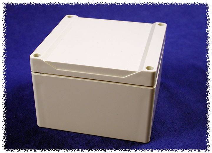 Hammond Electronics 1555P2GY Universal-Gehäuse 120 x 120 x 80 Polycarbonat Grau 1St.