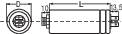 Weltron  1 St. MKP-Folienkondensator radial bedrahtet  20 µF 400 V/AC 5 %  (Ø x H) 40 mm x 103 mm