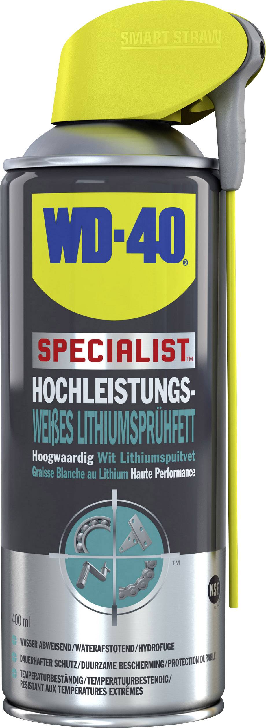 WD40 Specialist Weißes Lithiumsprühfett 400 ml