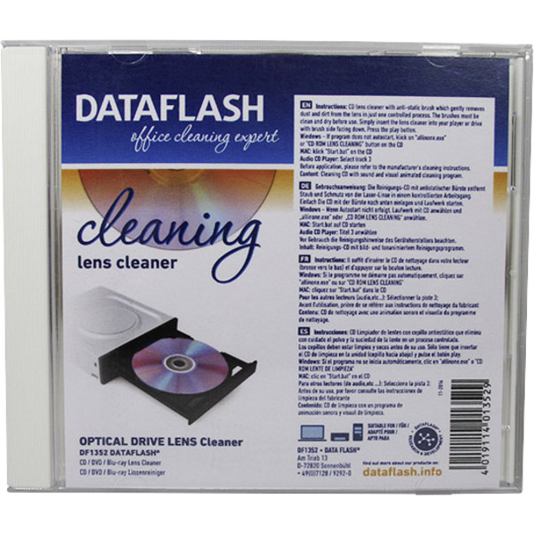 DataFlash DF1352 Disque de nettoyage laser des CD 1 pc(s)