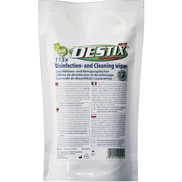 Destix MK75 Refill x115 DX2012 Desinfektionstücher Nachfüllpackung 115 St. Destix MK75 Refill x115 DX2012 Desinfektionstücher Nachfüllpackung 115 St.