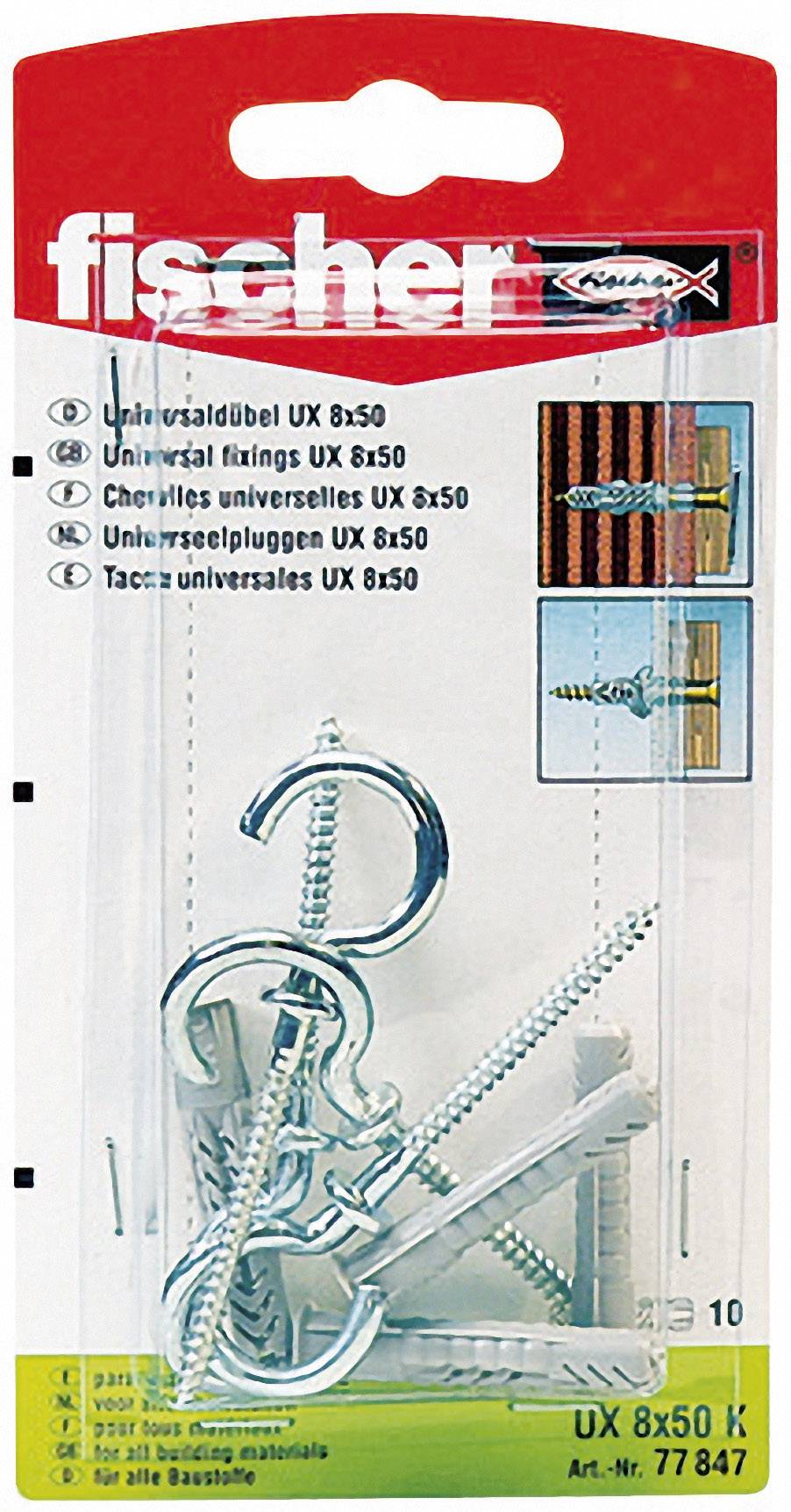 Fischer UX 8 x 50 RH K Universaldübel 50 mm 8 mm 94249 4 St.