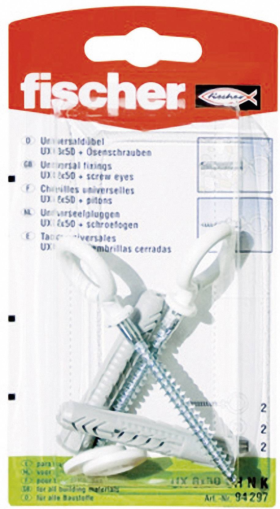 Fischer UX 8 x 50 OH N K Universaldübel 50 mm 8 mm 94297 2 St.