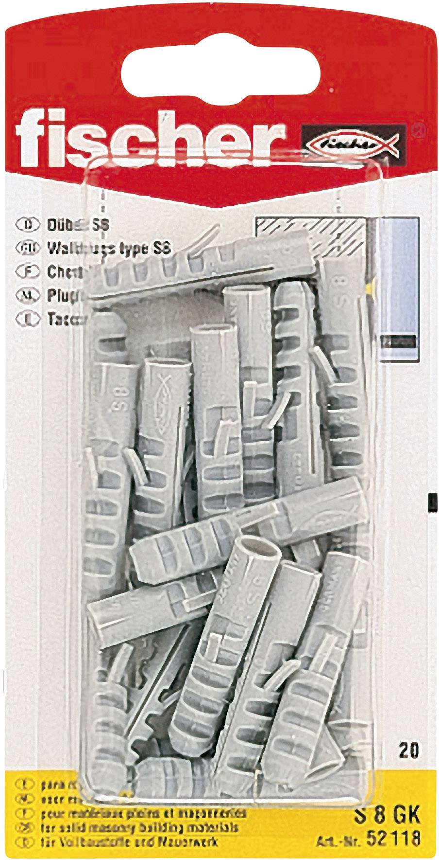 Fischer S 6 GK Spreizdübel 30 mm 6 mm 52116 30 St.