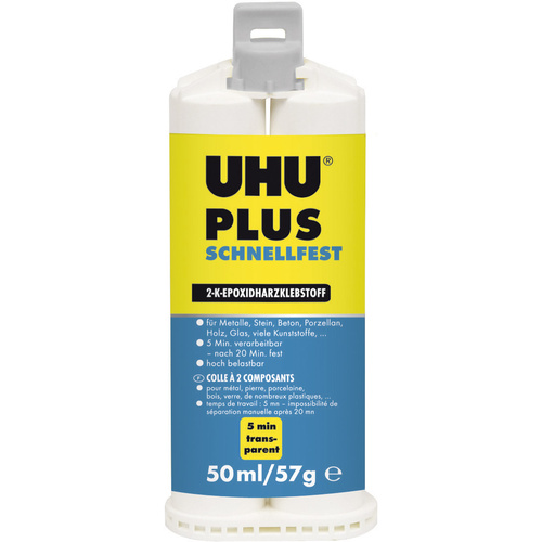 UHU Plus Schnellfest Zwei-Komponentenkleber 45740 50 ml