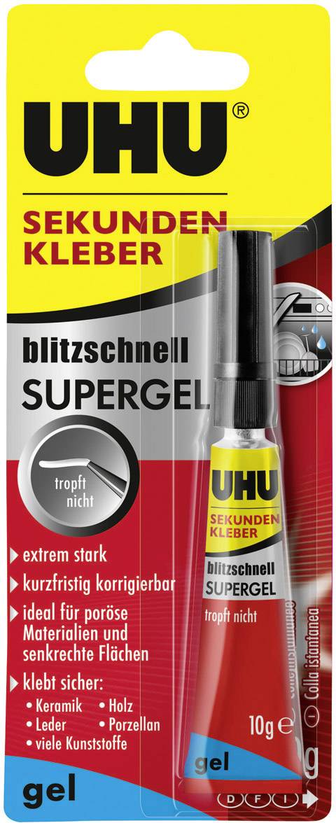UHU blitzschnell Supergel Mehrzweckkleber 48720 10g