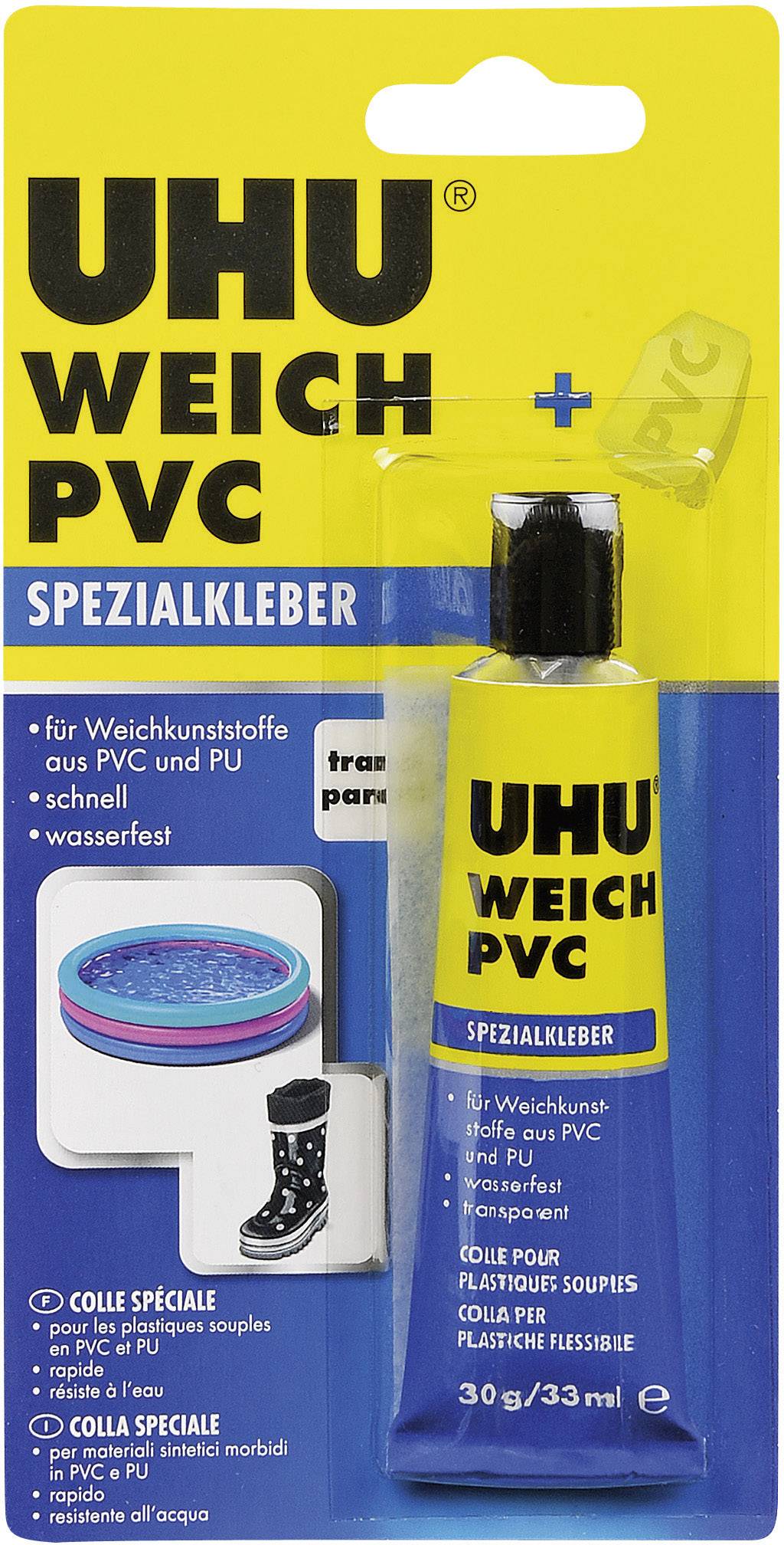 UHU WEICH PVC Kunststoffkleber 46655 30g