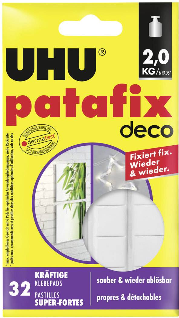 UHU patafix homedeco Klebepads Inhalt: 32St.