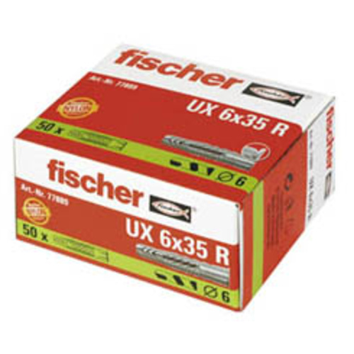 Fischer UX 6 x 35 R Cheville universelle 35 mm 6 mm 77889 50 pc(s)