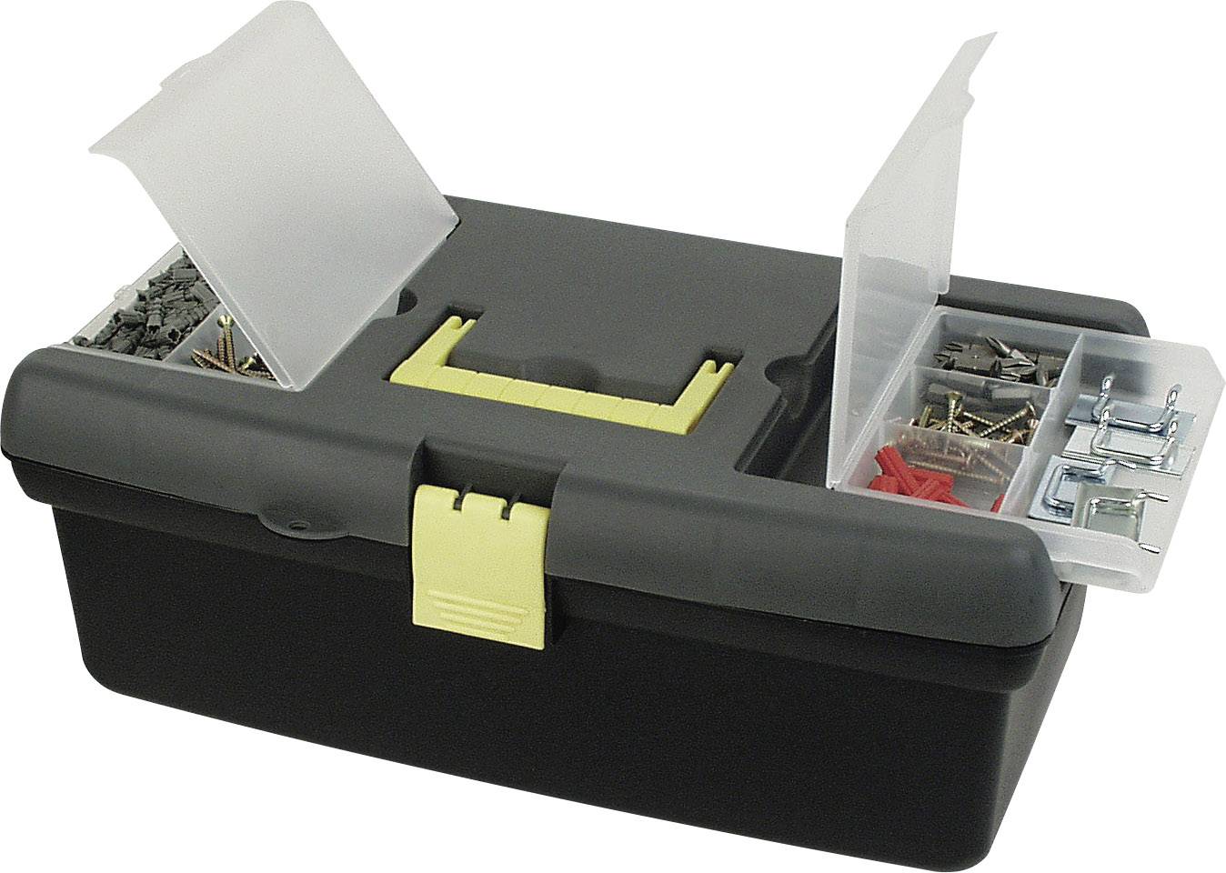 Brüder Mannesmann M41510 Werkzeugkasten unbestückt Kunststoff Schwarz