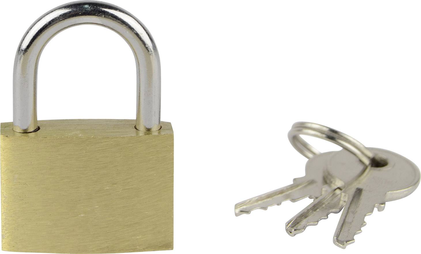 Brüder Mannesmann M 413-25 Vorhängeschloss 25mm verschieden schließend Goldgelb Schlüsselschloss