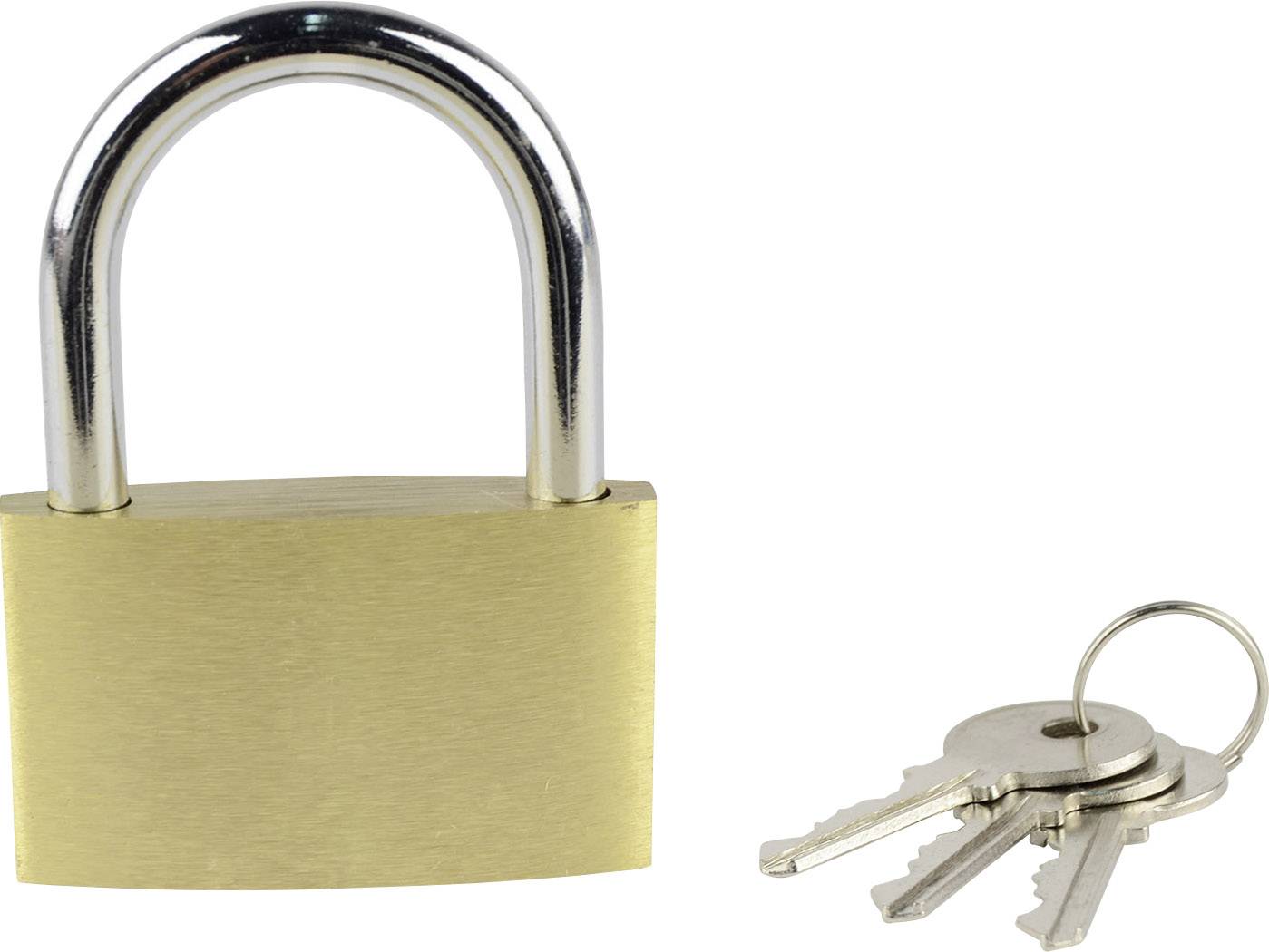 Brüder Mannesmann M 413-50 Vorhängeschloss 50 mm verschieden schließend Goldgelb Schlüsselschloss