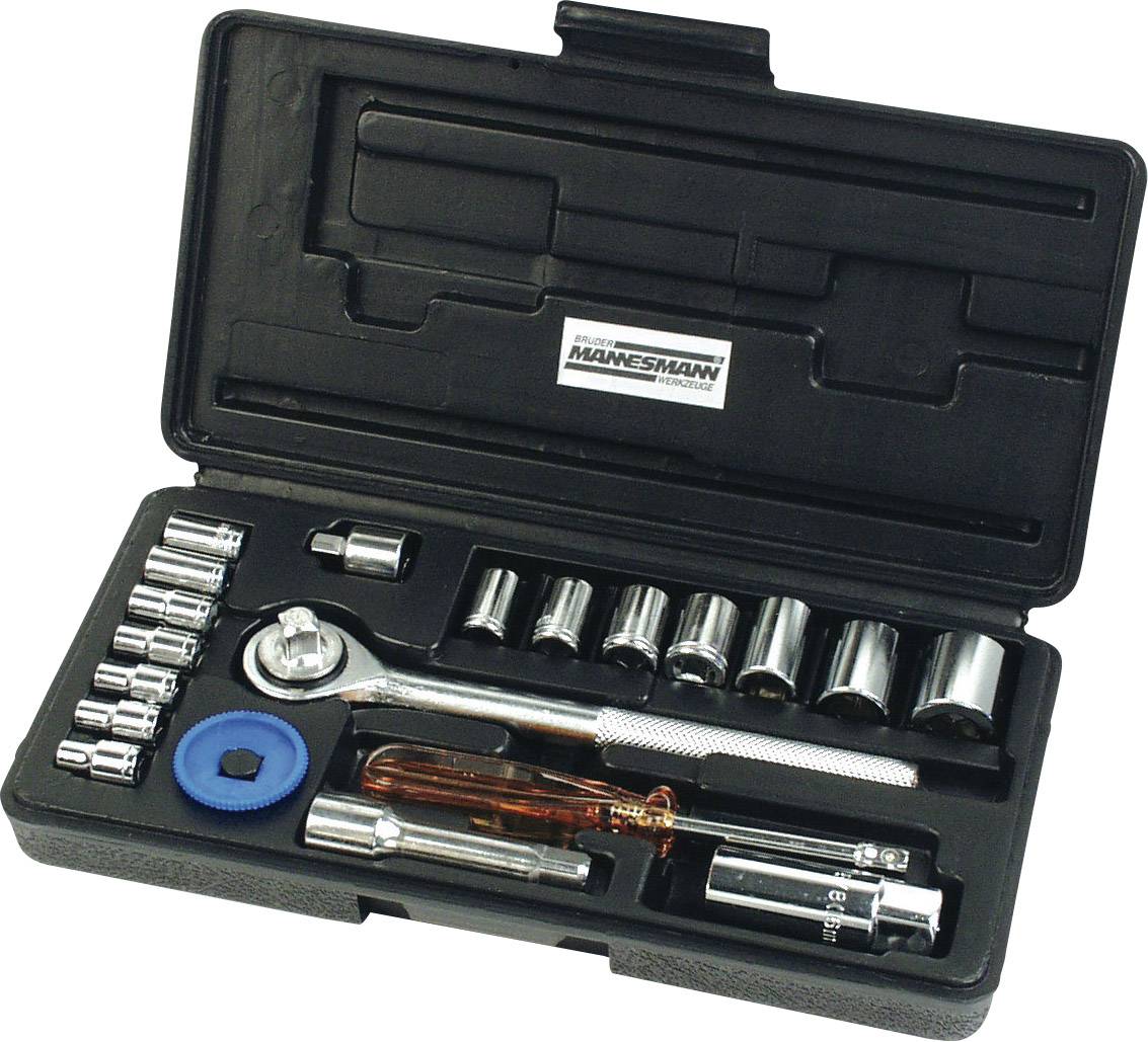 Brüder Mannesmann Steckschlüsselsatz metrisch 1/4" (6.3 mm), 3/8" (10 mm) 20teilig M 206