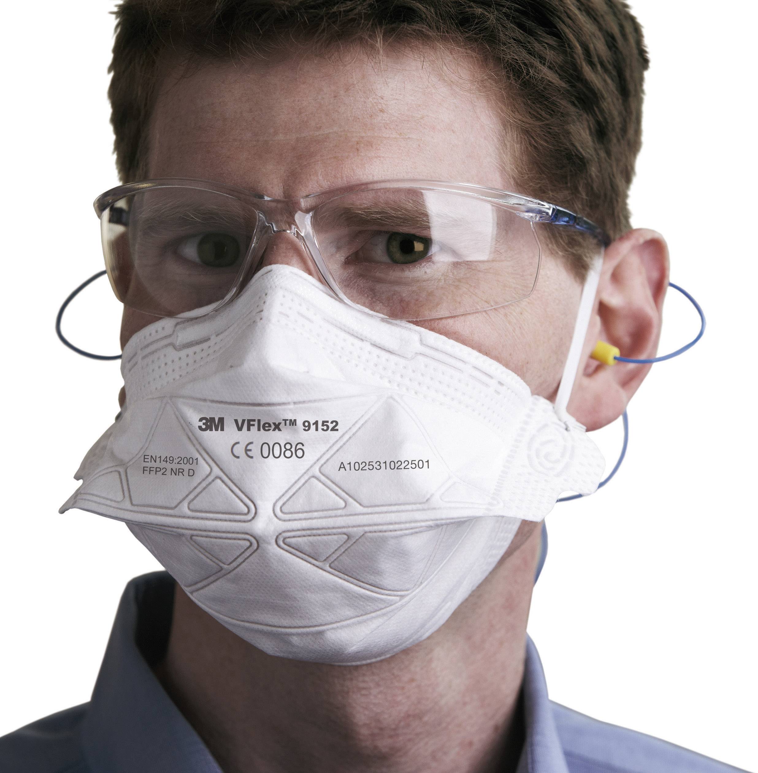 3M VFlex™ 9152 70071565587 Feinstaubmaske ohne Ventil FFP2 50St.