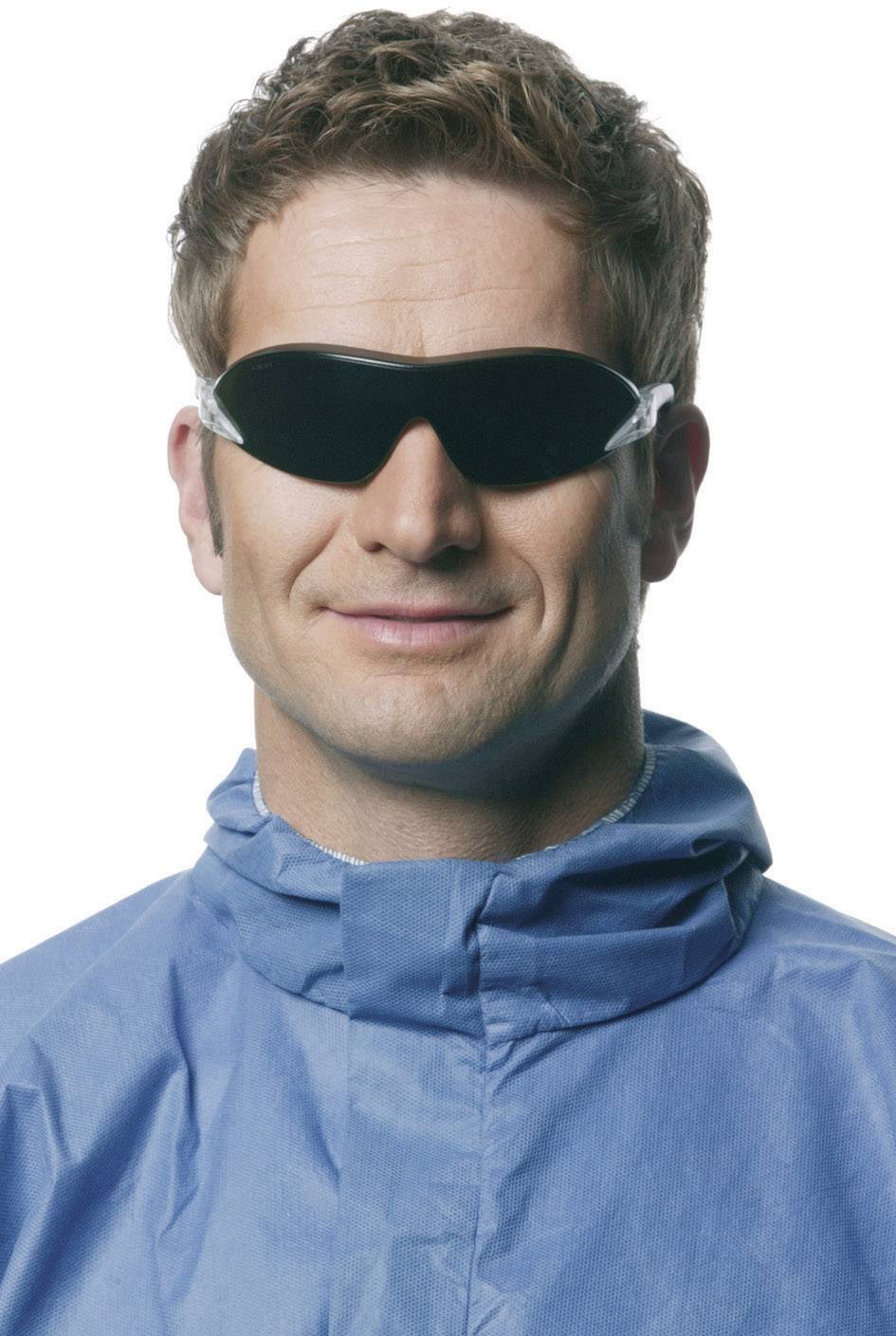 3M 2840 2845 Schutzbrille Silber, Schwarz