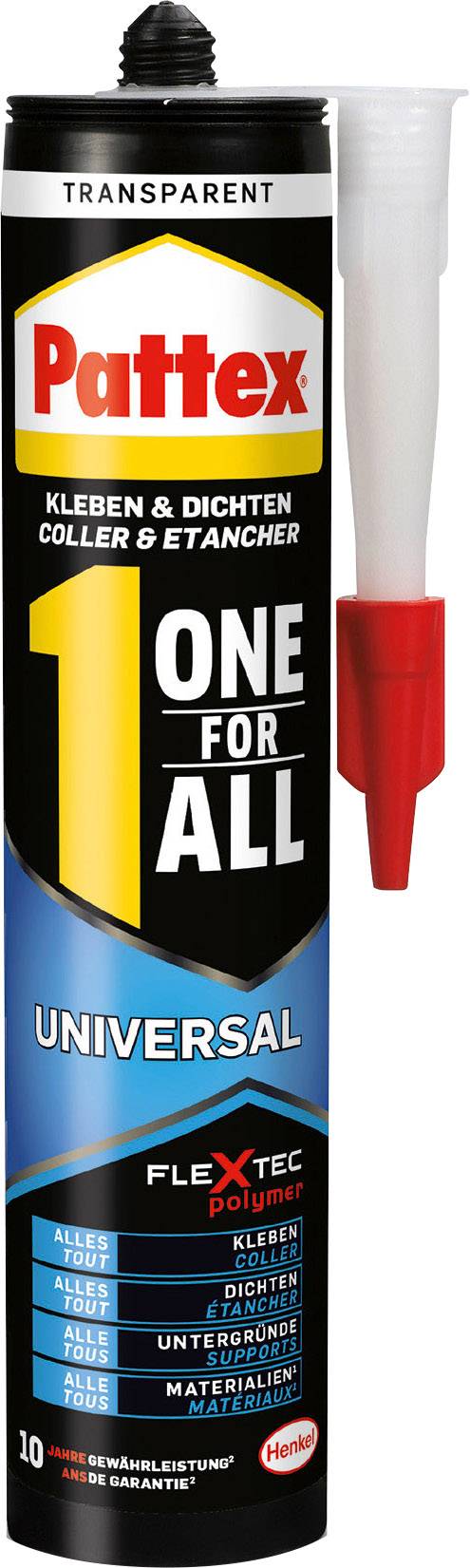 Pattex Kleben & Dichten One for All Montagekleber Herstellerfarbe Transparent PXFIT 310 g